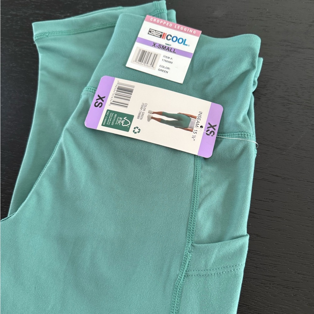NWT 32 Degrees Women's Cool Mint Leggings - Picture 4 of 10